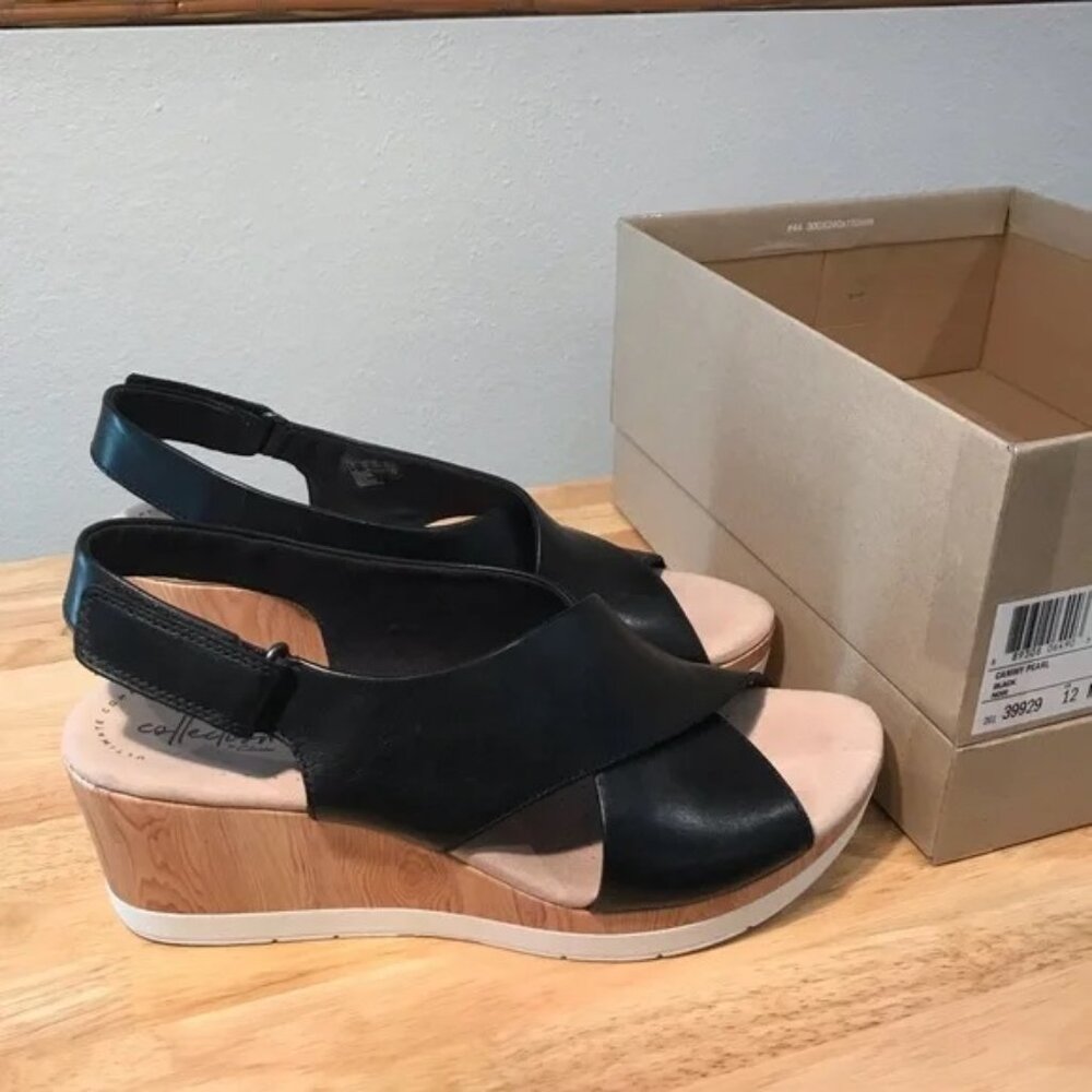 Clarks Cammy Pearl Wedge Size 12